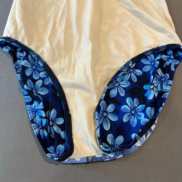 L.L. Bean Women's BeanSport Scoopneck Tanksuit - Size 14L NEVER WORN - Blue - Picture 4 of 11